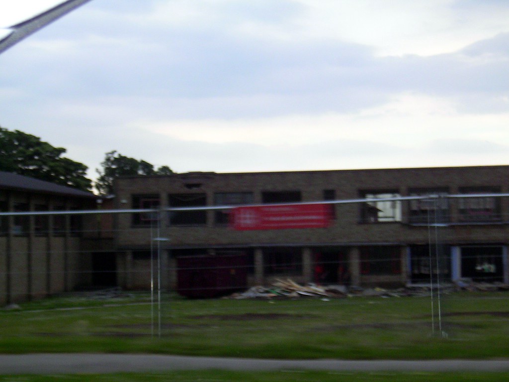 Demolition under way in 2005